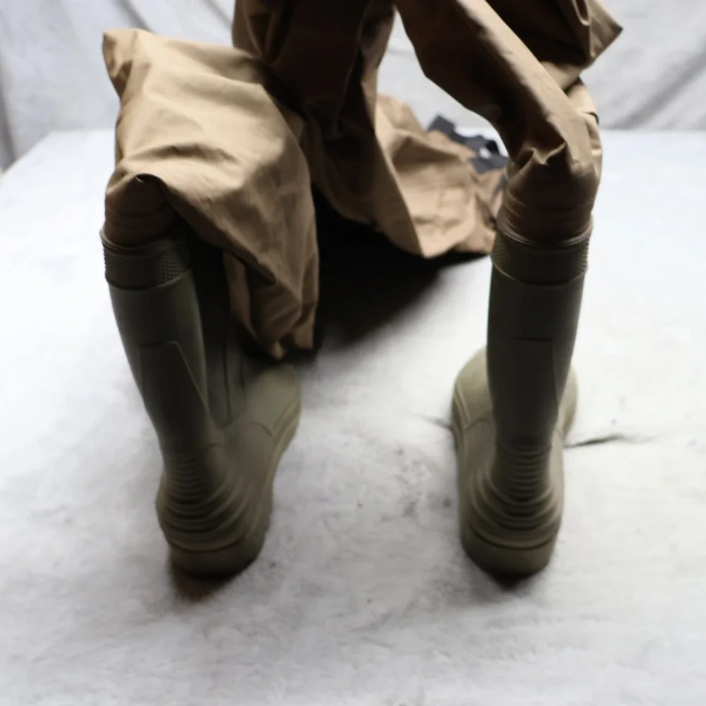 Hodgman Mens 11 Chest Waders Boot Brown Fishing Hunting Suspender Waterproof